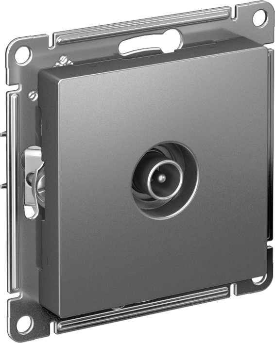 

Розетка телевизионная Systeme Electric AtlasDesign ATN000993 (сталь)