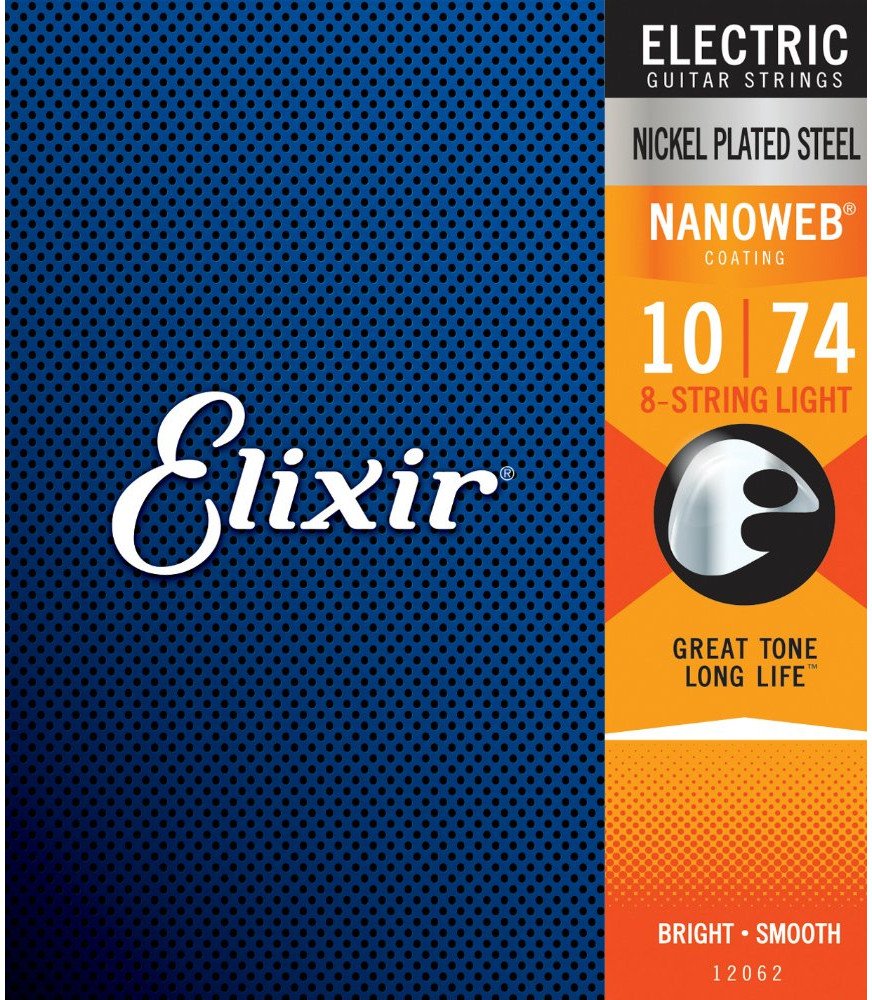 

Струны для гитары Elixir Strings 12062 10-74 8-String