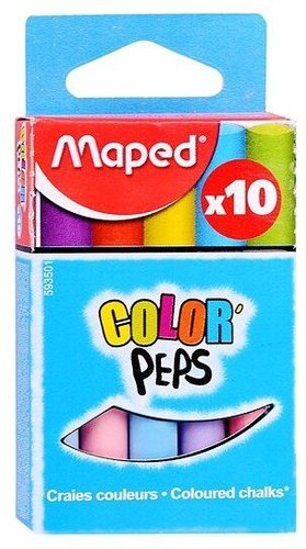 Набор мела канцелярского Maped 593501 (10 цв.)