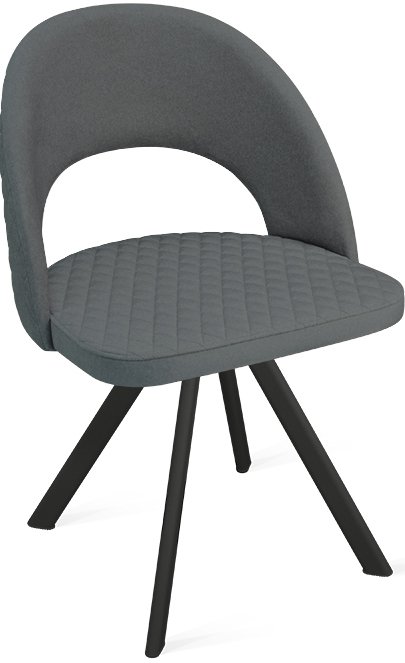 

Стул Трия Гэтсби К2 (черный муар/микровелюр Jercy Graphite)