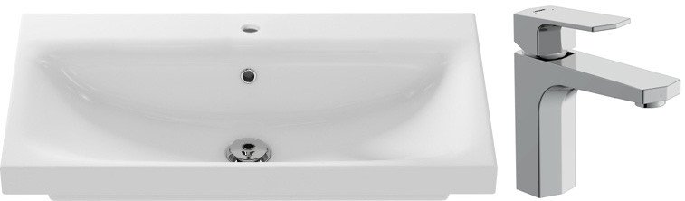 Умывальник Cersanit Moduo 80 S-UM-MOD80/1 + 63055