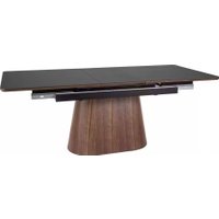 Кухонный стол Signal Monaco 160-200/90 (черный/орех)