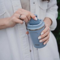 Термокружка Miku 380мл (голубой)