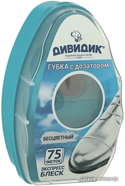 Губка Дивидик с дозатором для гладкой кожи (бесцветный)