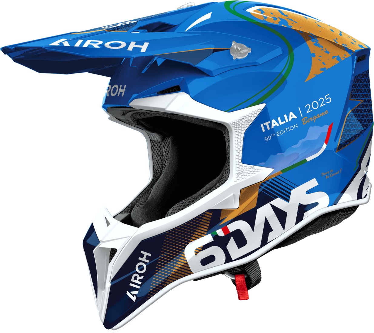 Мотошлем Airoh WRAAAP 6Days Italy 2025 WRASDIT25-L (L, глянец)