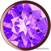 Анальная пробка Lola Toys Diamond Amethyst Shine S 4025-01lola (розовое золото)