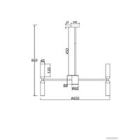Подвесная люстра Maytoni Memory MOD177PL-12G