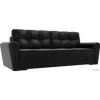 Диван Лига диванов Амстердам 105046 (экокожа, черный)