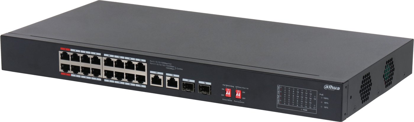 Неуправляемый коммутатор Dahua S3218-16ET-240