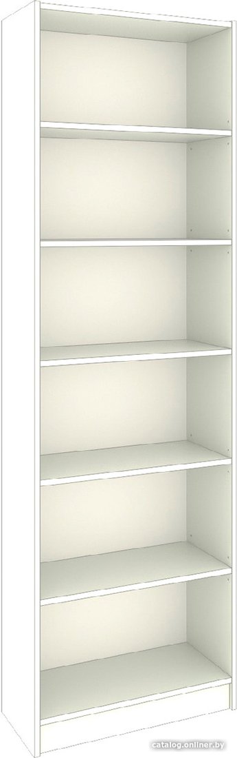 Стеллаж Кортекс-мебель Бинго км.02577 60x202 (белый)