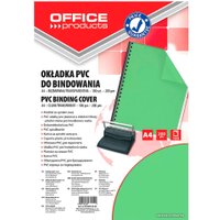 Пластиковая обложка для переплета Office Products A4 200 мкм 20222015-02 (100 шт, зеленый)