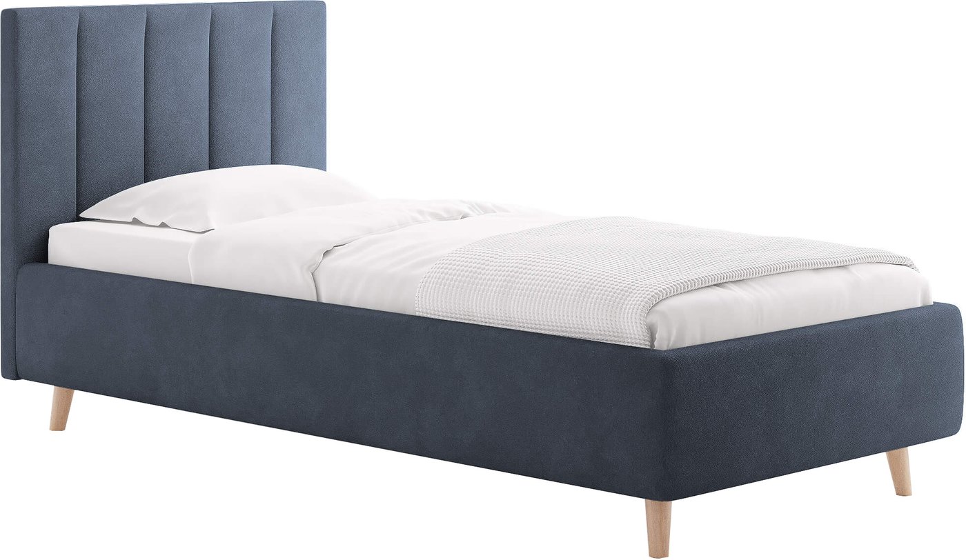 Кровать Сонум Alma 90x200 (замша синий)