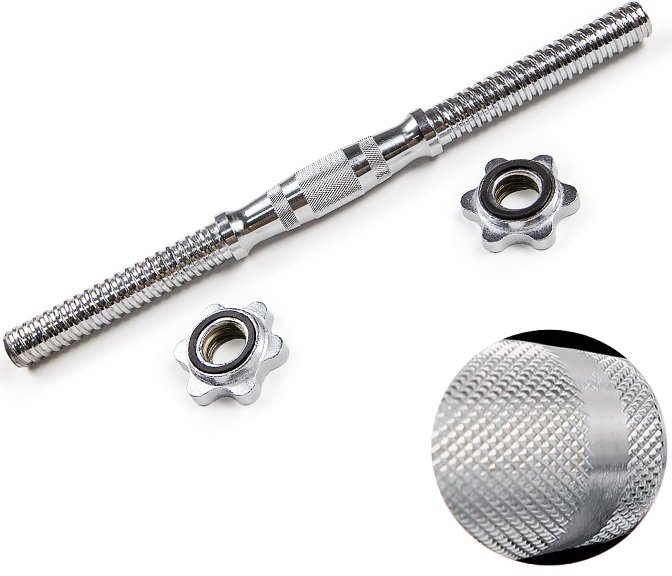 

Гриф гантельный Ametist 25x450мм 1.7 кг (полнотелый) хромированный 2039356567163