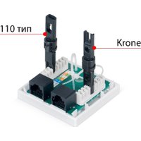 Розетка компьютерная Cabeus WS-8P8C-Cat.6-2