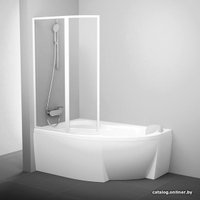 Пластиковая шторка для ванны Ravak Rosa VSK2 170 (белый/rain) левая