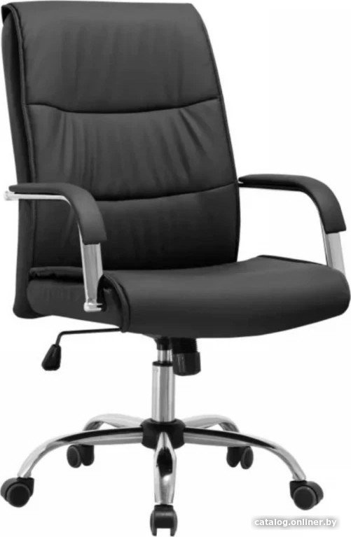 Офисное кресло SitUp Bryan сhrome (экокожа Black)