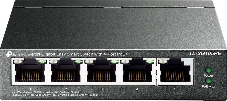 

Настраиваемый коммутатор TP-Link TL-SG105PE