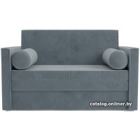 Диван Мебель-АРС Санта №2 (велюр серо-синий НВ-178 26)