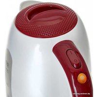 Электрический чайник Delta DL-1106 (белый/бордовый)