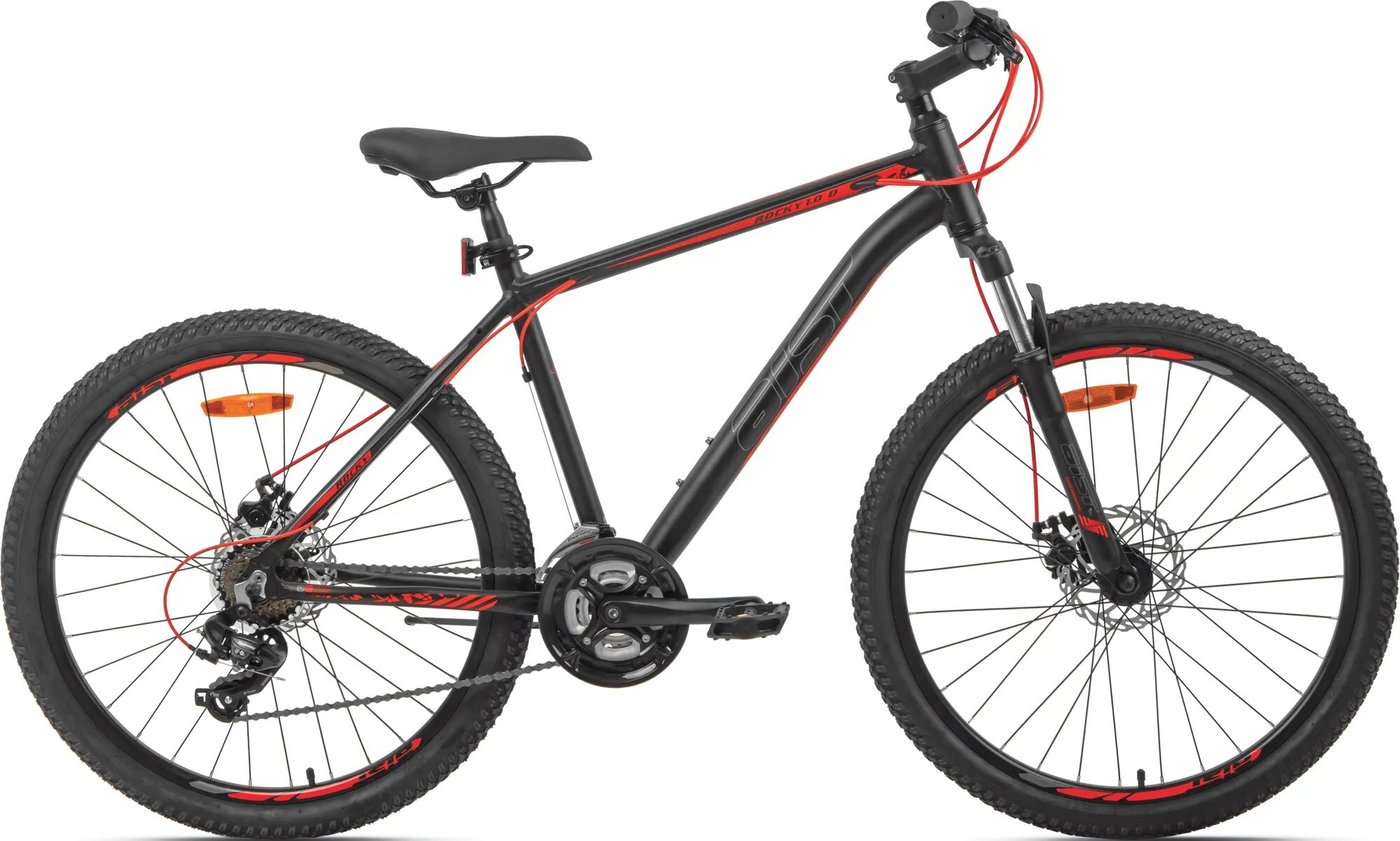 

Велосипед AIST Rocky 1.0 Disc 26 р.16 2026 (черный/красный, разобранный)