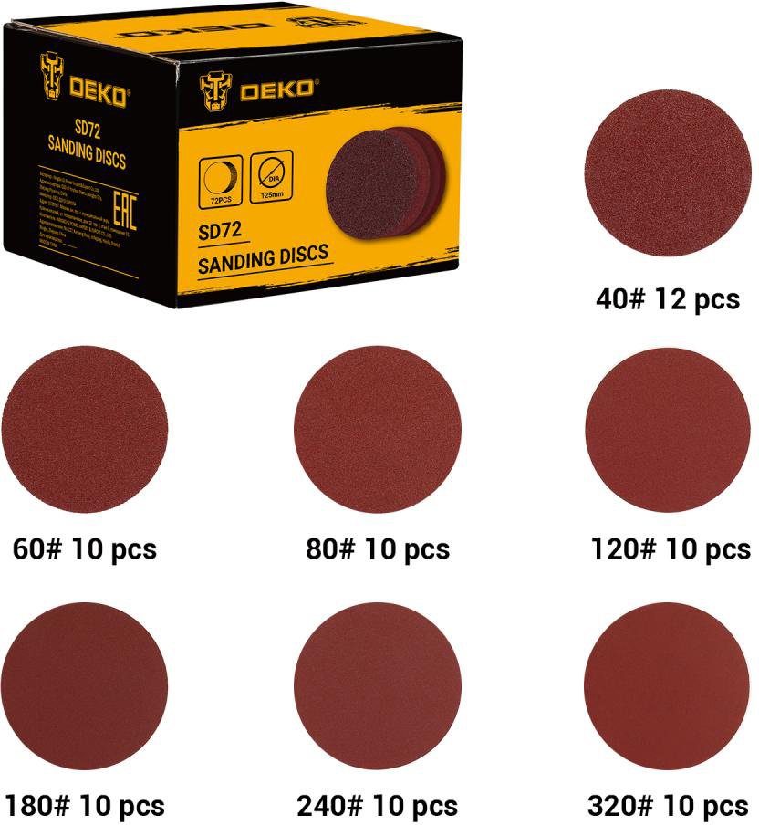 

Шлифлист Deko SD72 065-0670 (72шт)