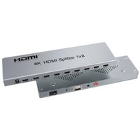 Разветвитель USBTOP 1x8 HDMI UltraHD 8K 60Гц/4K 120Гц (серый)