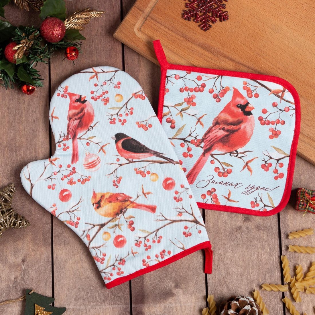 

Набор прихваток Этель Winter Birds 6535956