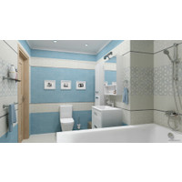 Керамическая плитка Gracia Ceramica Amelie Wall 02 250x750 (Turquoise)