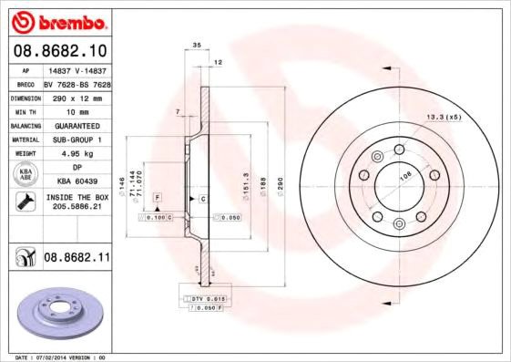 

Brembo 08868211