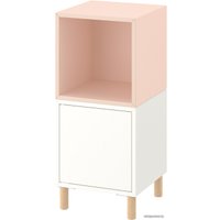 Тумба Ikea Экет 694.436.13 (белый/бледно-розовый/дерево)