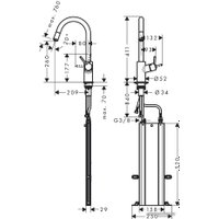 Смеситель Hansgrohe Talis M52 73864000