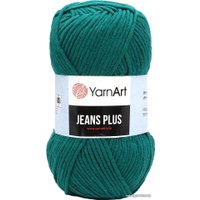 Пряжа для вязания Yarnart Jeans Plus акрил 45%, хлопок 55% 63 100 г (160 м, бирюзовый)