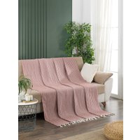 Покрывало Meteor Devone с бахромой 200x230 (12309 терракотовый)