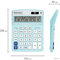 Бухгалтерский калькулятор BRAUBERG Extra Pastel-12-LB 250486 (голубой)