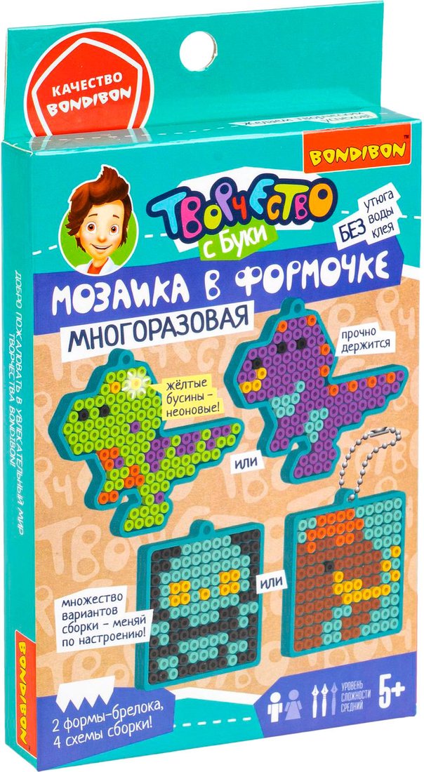 

Набор для создания поделок/игрушек Bondibon Динозавры, мамонт, череп ВВ5786