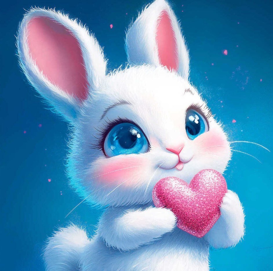 

Алмазная мозаика Феникс+ Влюбленный зайчик 70828