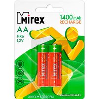 Аккумулятор Mirex AA 1400mAh 2 шт HR6-14-E2