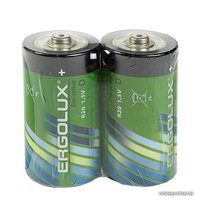 Батарейка Ergolux R20 SR2 2шт