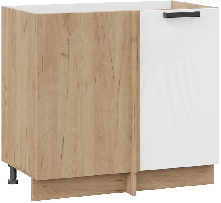 

Шкаф напольный Трия Детройт 1Н9У исп.2 (дуб крафт золотой/белый глянец)