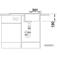 Кухонная мойка Blanco Nova 45 S (антрацит) + Mida Silgranit (антрацит) 510442M2