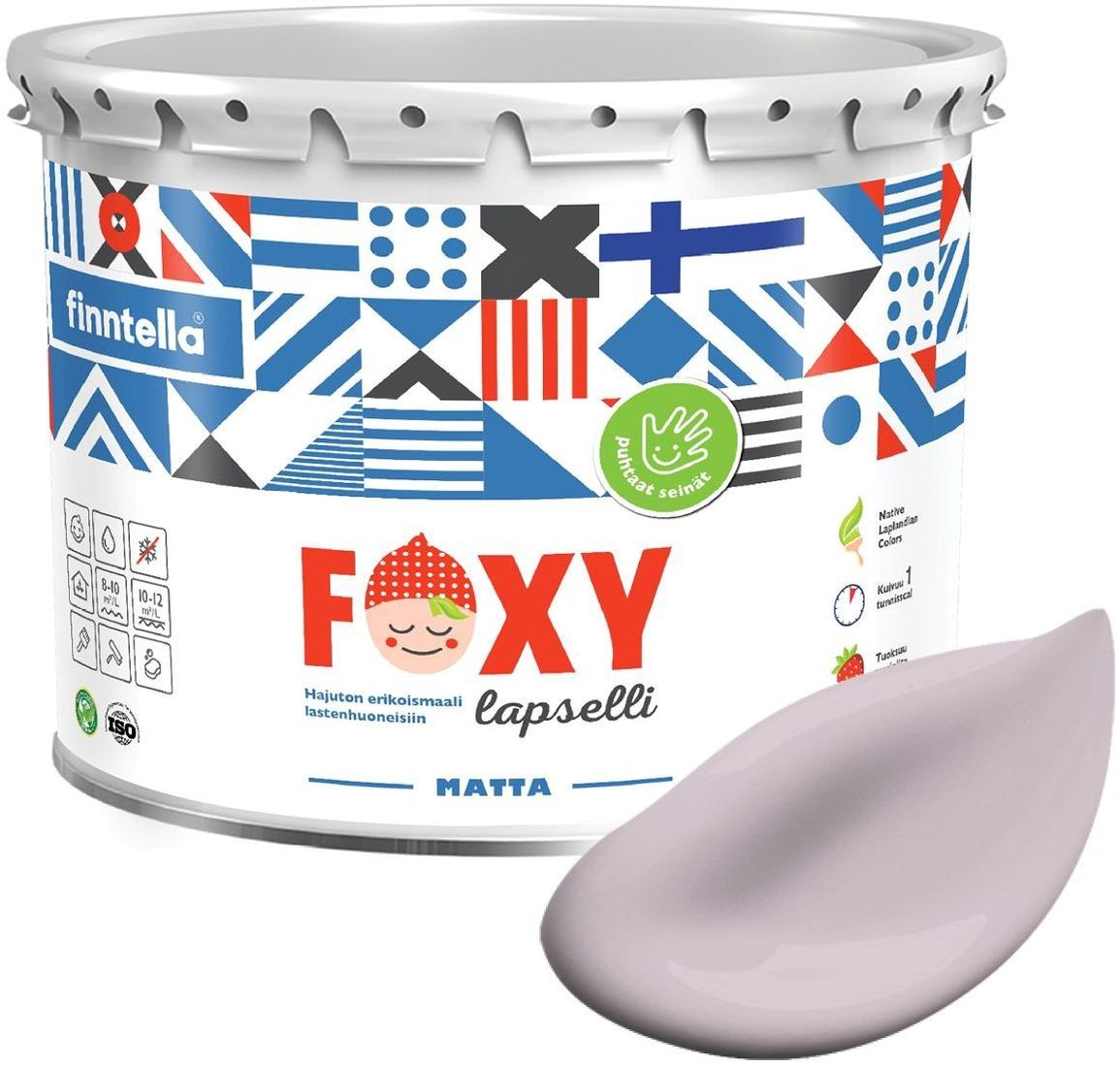 

Краска Finntella Foxy Lapselli Matte Tytto F-50-1-3-FL245 2.7 л (розовый)