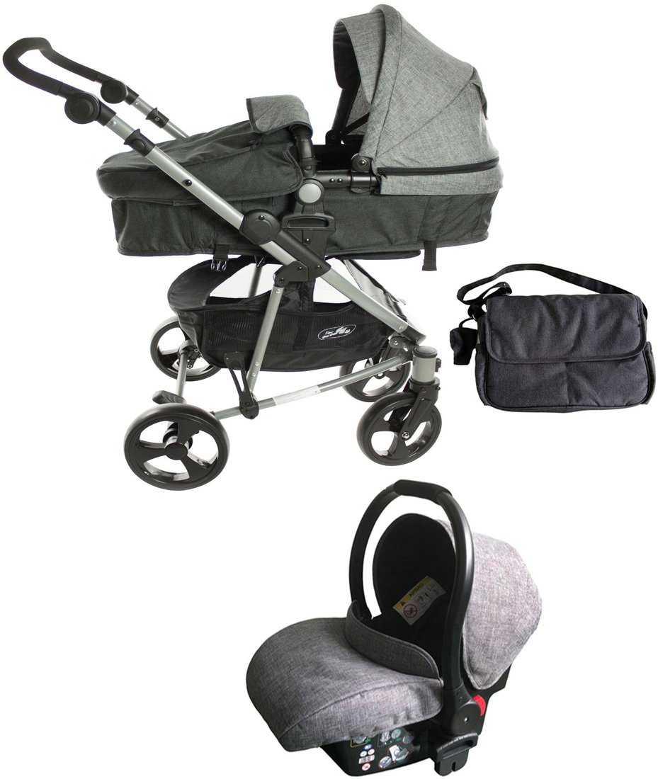 

Универсальная коляска ForKiddy Siesta (3 в 1, серый)