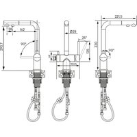 Смеситель Paulmark Serpentine Se213222-BG (золото/брашированное золото)