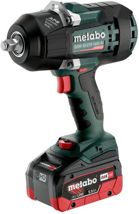 

Гайковерт Metabo SSW 18 LTX 1450 BL 602401660 (с 2-мя АКБ, кейс)