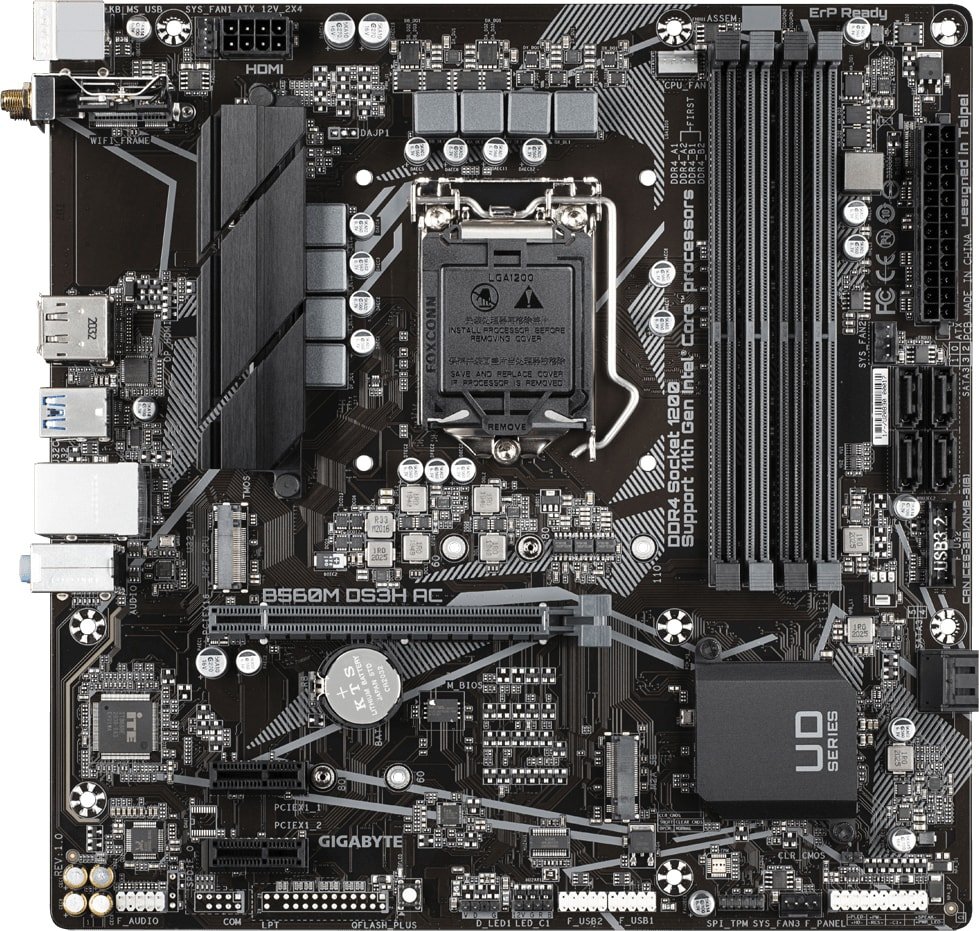 

Материнская плата Gigabyte B560M DS3H AC (rev. 1.0)