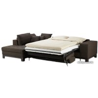 Угловой диван Ikea Ногерсунд угловой левый толлэби темно-коричневый