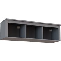 Полка Mio Tesoro Сага навесная 3 секции (серый)