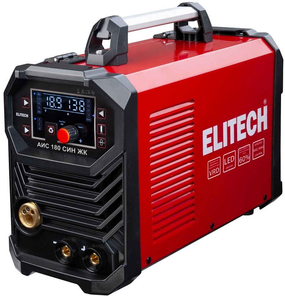 

Сварочный инвертор ELITECH АИС 180 СИН ЖК