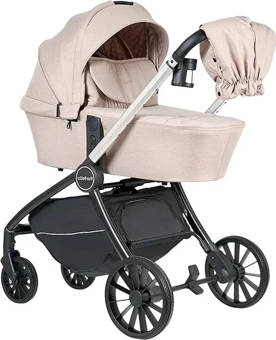 

Универсальная коляска Farfello 2в1 Baby shell BS-13 (бежевый/комби рама)