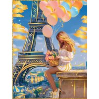 Картина по номерам MultiArt Париж CANV30X40-GOLD-130390